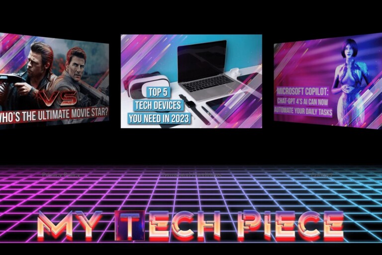 The logo and banner for My Tech Piece, a blog covering tech and entertainment news