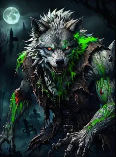 Third wolf example generated with Leonardo.Ai