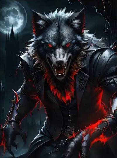 Second wolf example generated with Leonardo.Ai