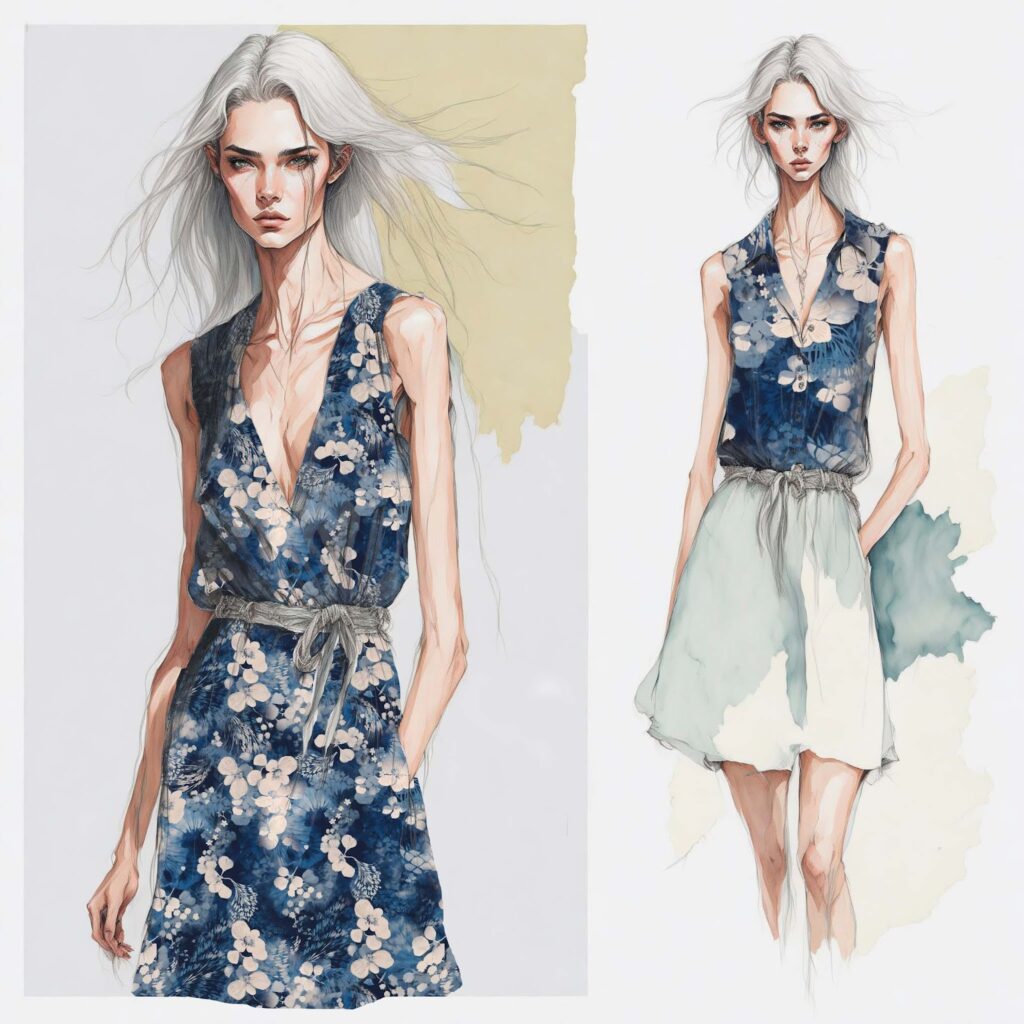 Fashion design concept inspired by Leonardo Ai