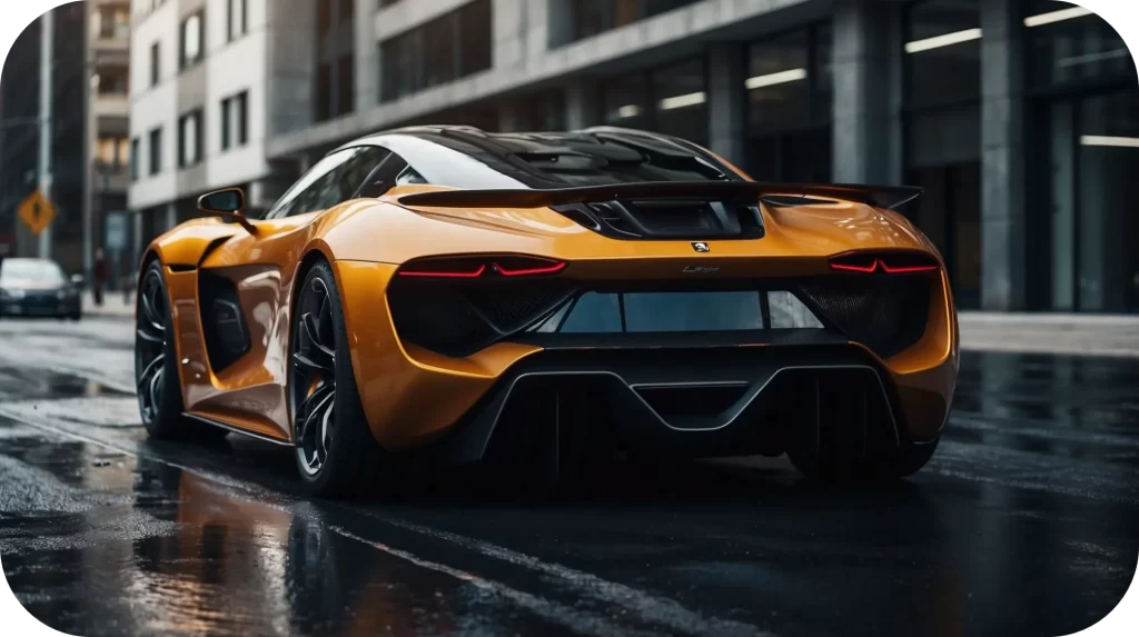 AI Photography of a car on a city street
