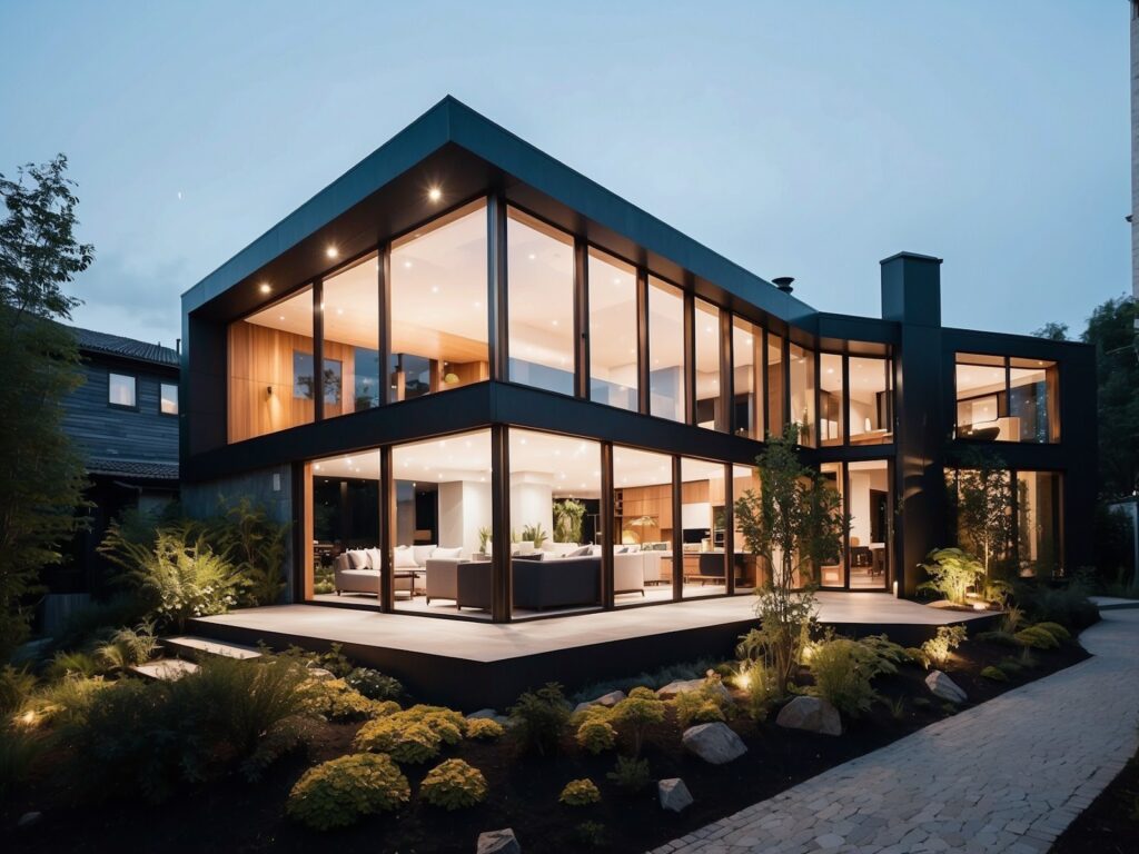 Ai photography of a modern house