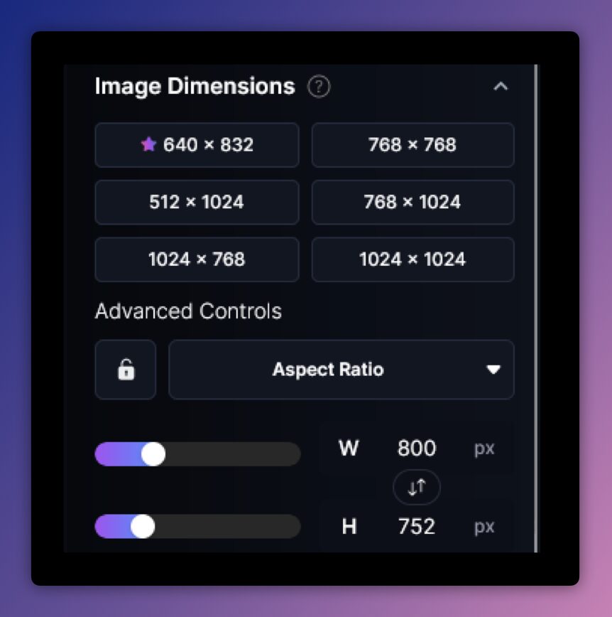 Picking dimensions 