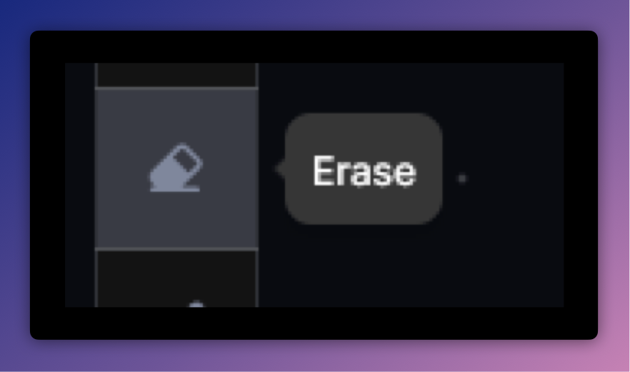 Erase tool