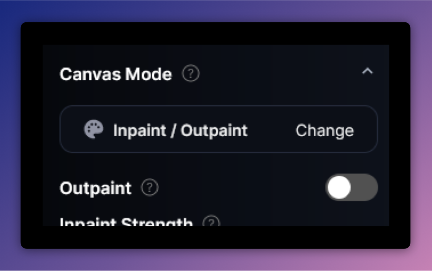Toggle outpaint “off.”