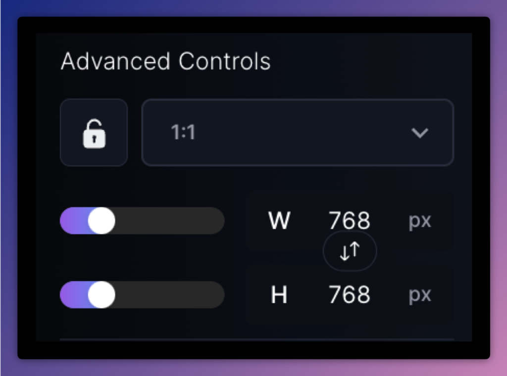 Advanced controls