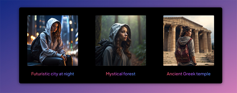 Scene and background example
