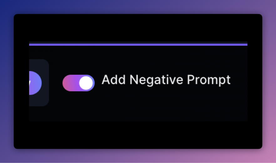 Adding a negative prompt