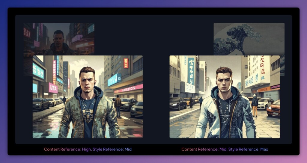 Comparing the images