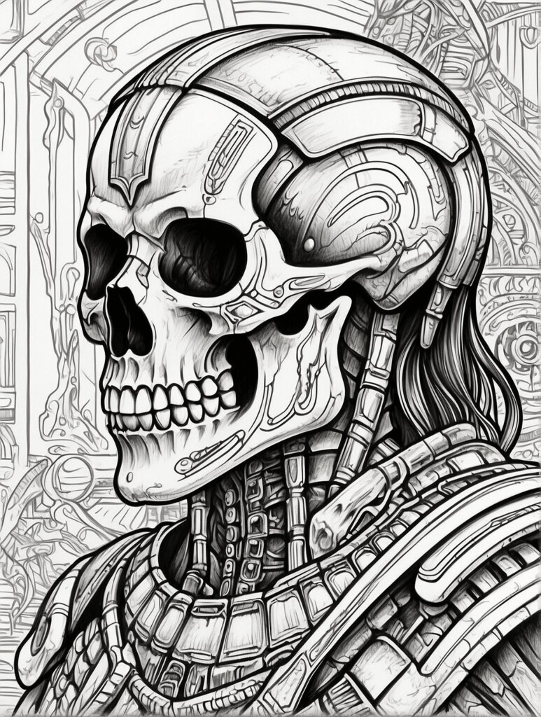 Coloring book brain