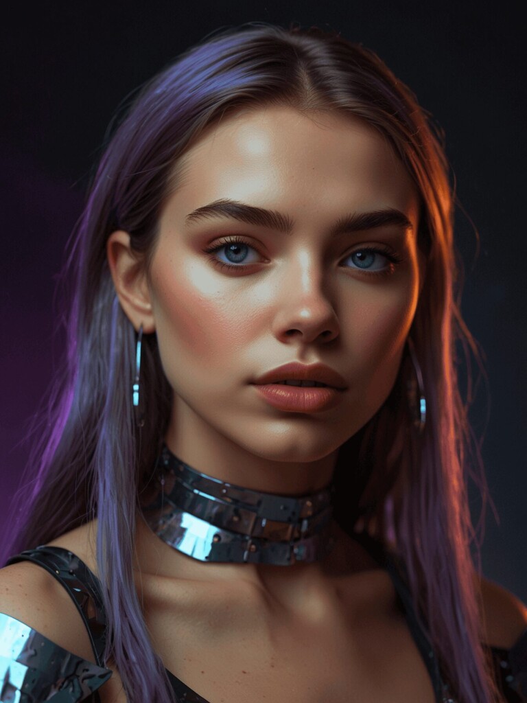 Fashion design character gothic disco